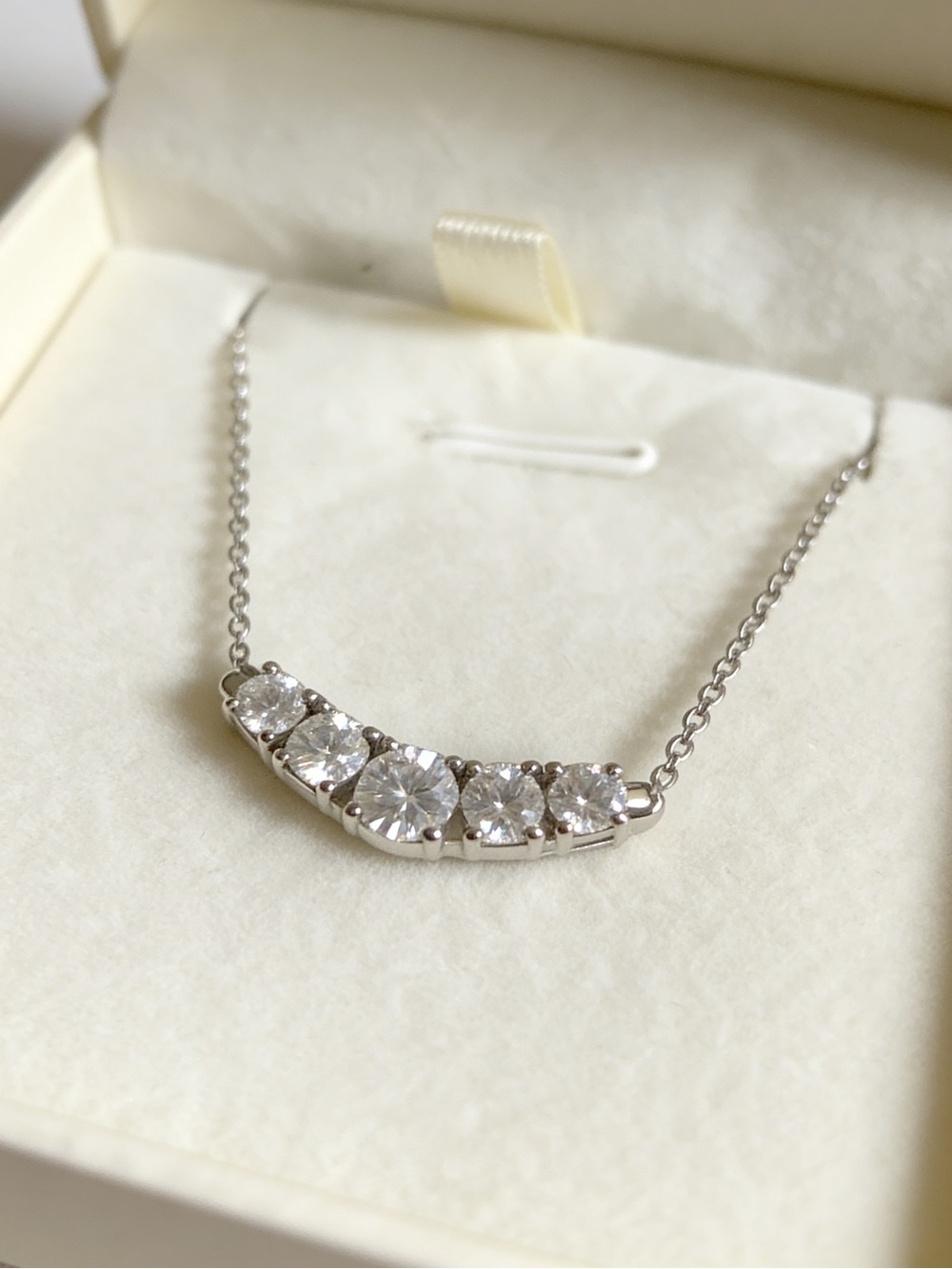 Women's sterling 9.25 silver Ct Cz Halo Ring and 1.3 Ct Necklace Bundle - Picture 7 of 10